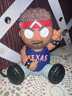 Robots Kids Texas Team Plush Figure - Blue Jersey, Red Headband hand made